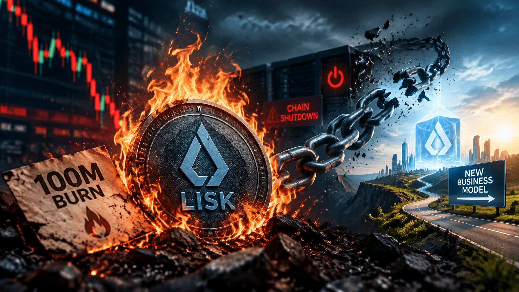 LSK’s Wild Short Squeeze Explained 100M Burn, Chain Shutdown and Lisk’s New Business Model