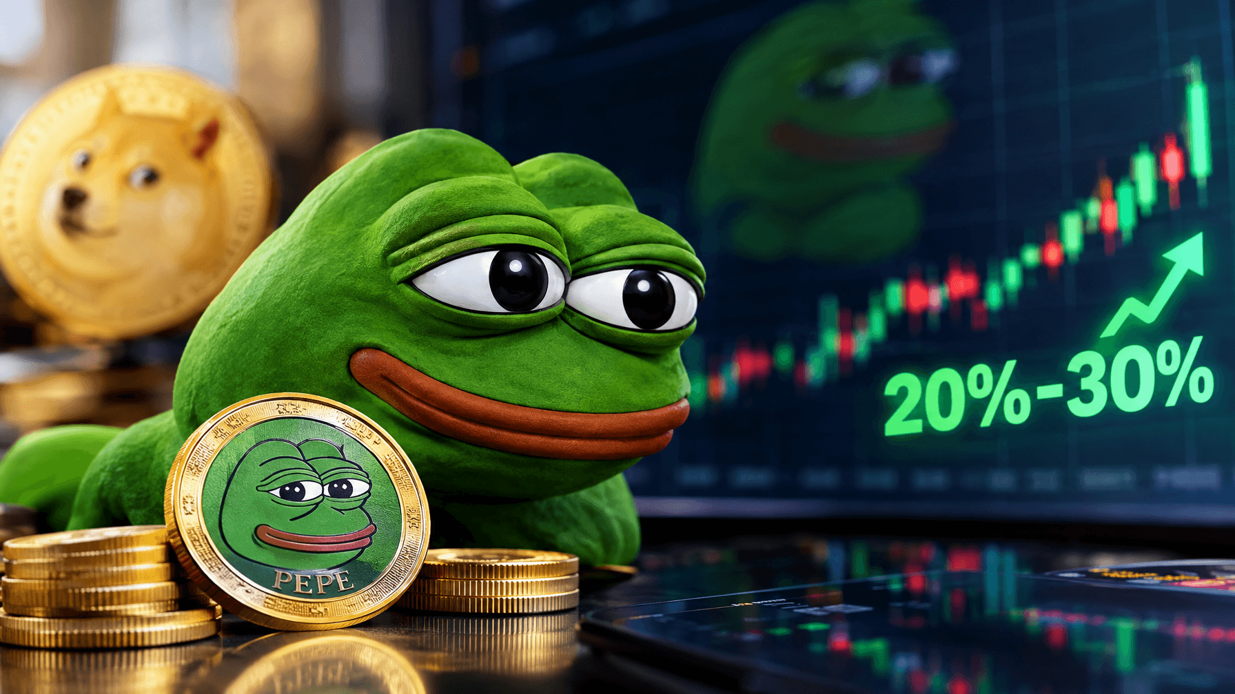PEPE’s 20%–30% Jump Still Leaves It Far Below Its Peak