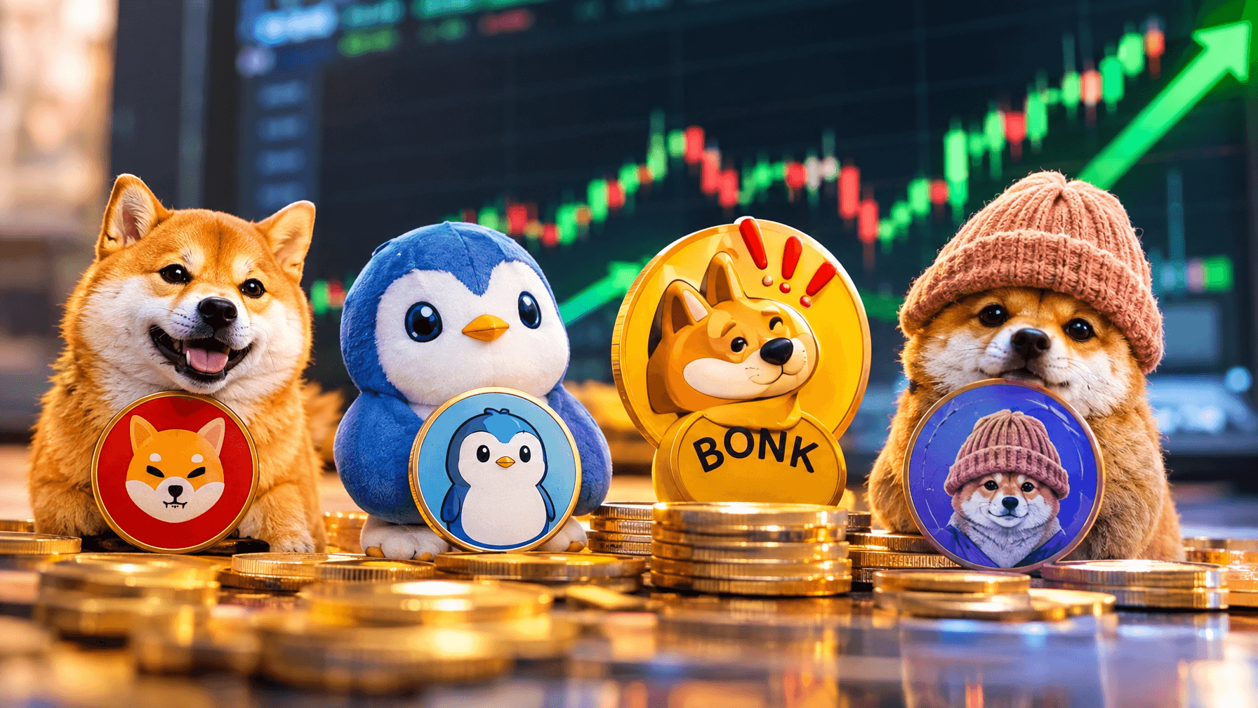SHIB, PENGU, BONK and WIF Show the Rally Was Broader