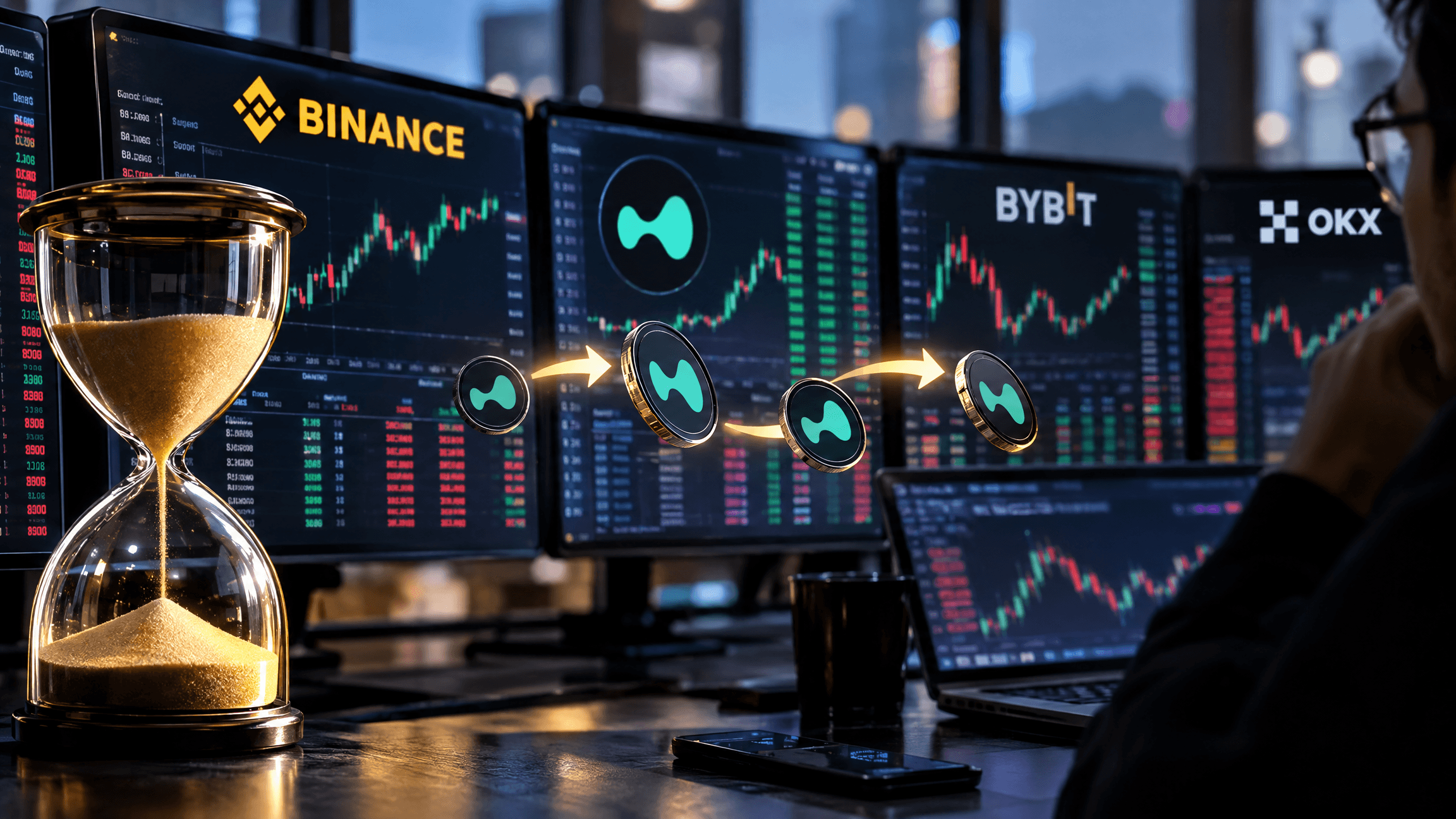 The first 30 minutes will be a cross-venue arbitrage test