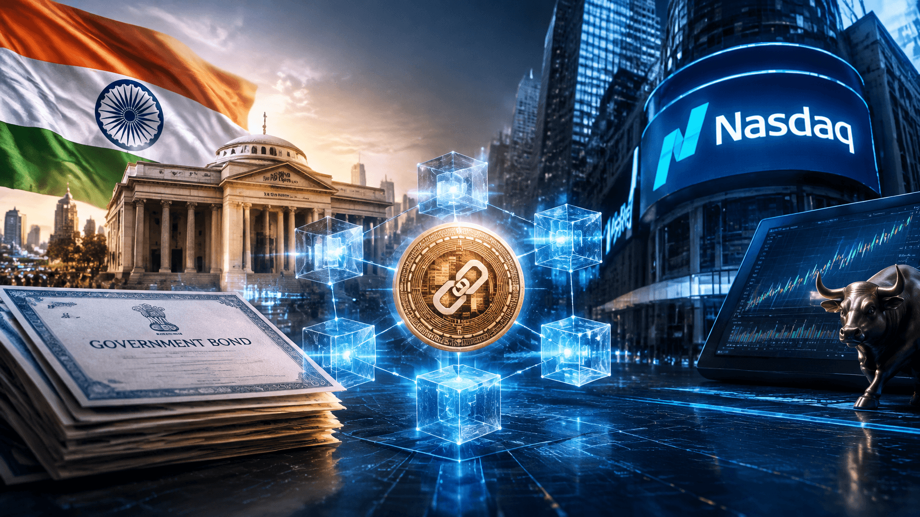 Tokenization Accelerates as India Puts Bonds On-Chain and Nasdaq Backs Equity Rails