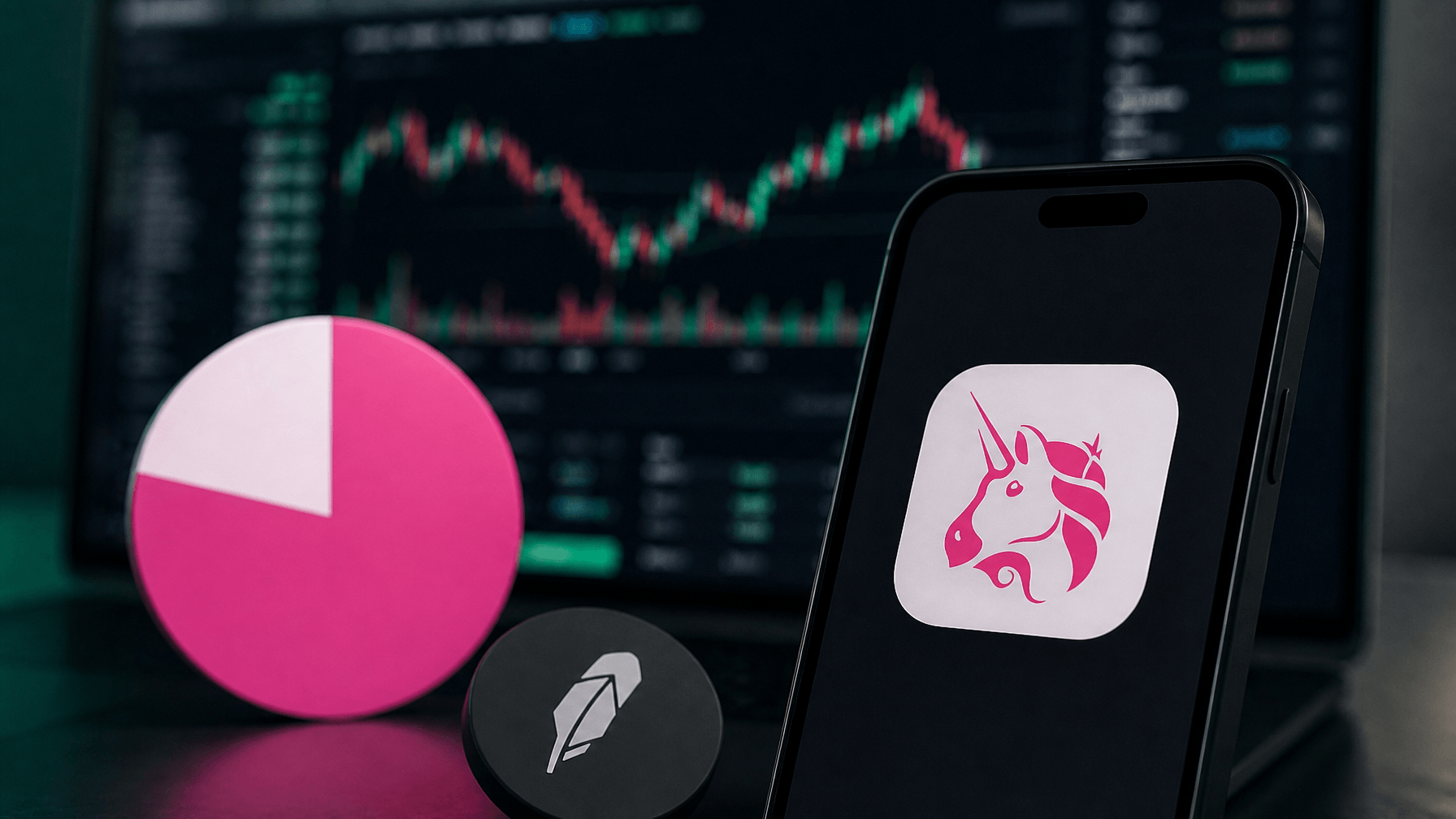 Uniswap controls roughly three-quarters of Robinhood Chain DEX volume