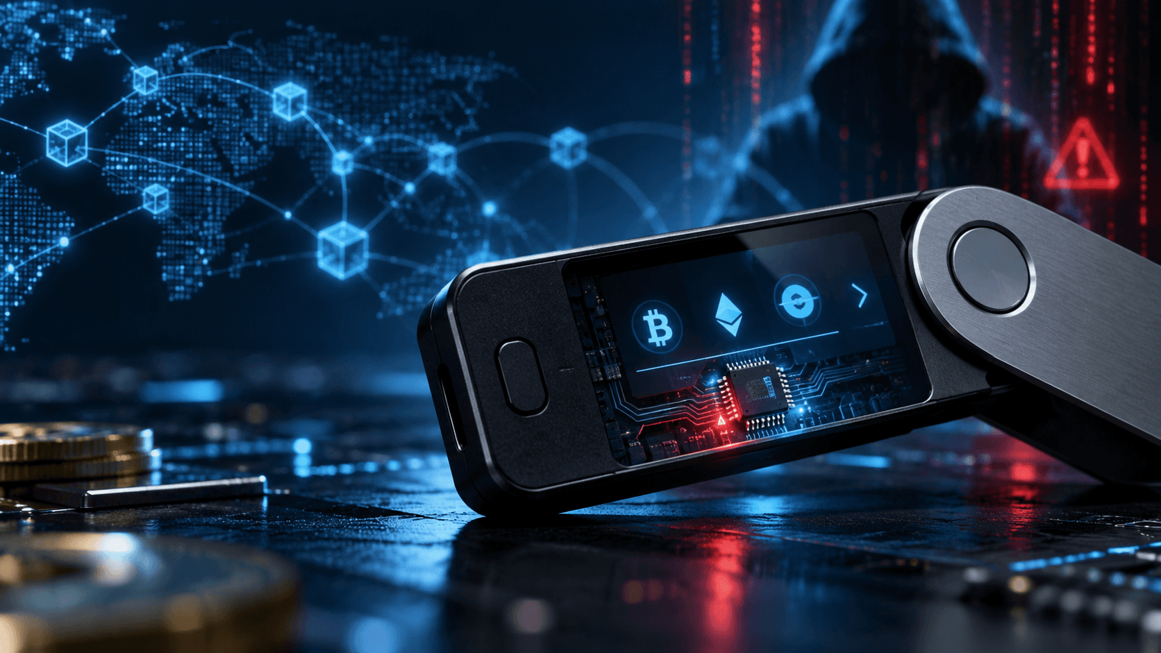 How could a genuine hardware wallet contain a spy implant
